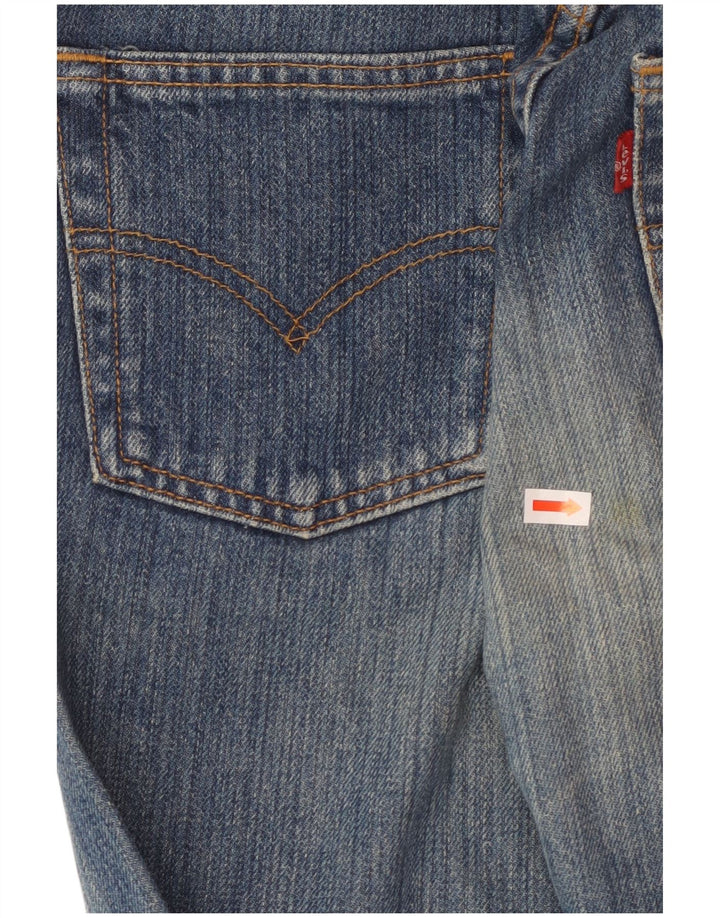 LEVI'S ženske 501 ravne traperice W37 L34 plavi pamuk