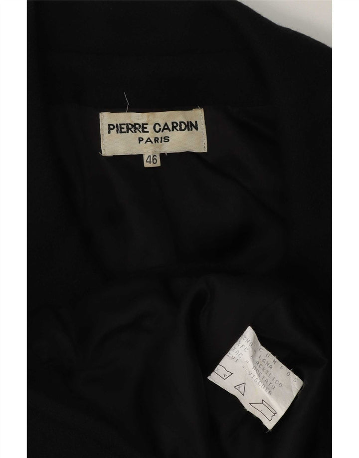 Pierre Cardin Ženska jakna s 4 gumba IT 46 Velika crna vunena