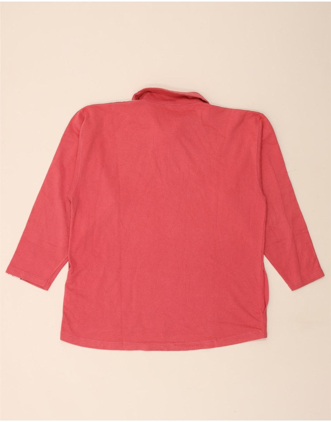 Veliki ružičasti pamuk ASICS muška majica s izrezom s patentnim zatvaračem