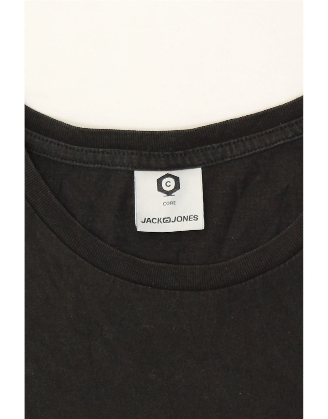 JACK & JONES Mens T-Shirt Top Large Black Cotton Vintage Jack & Jones and Second-Hand Jack & Jones from Messina Hembry 