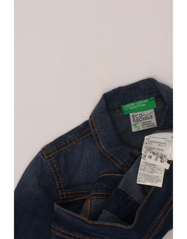 BENETTON Denim jakna za dječake 3-4 godine 2XS plavi pamuk