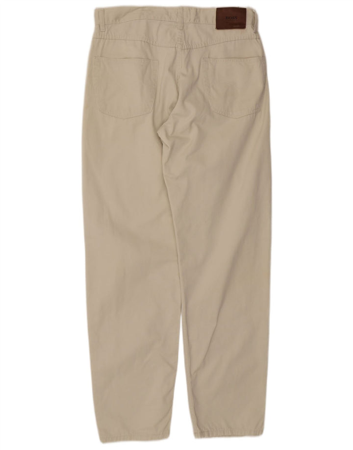 HUGO BOSS Muške sužene traperice Arkansas W34 L32 Bijeli pamuk