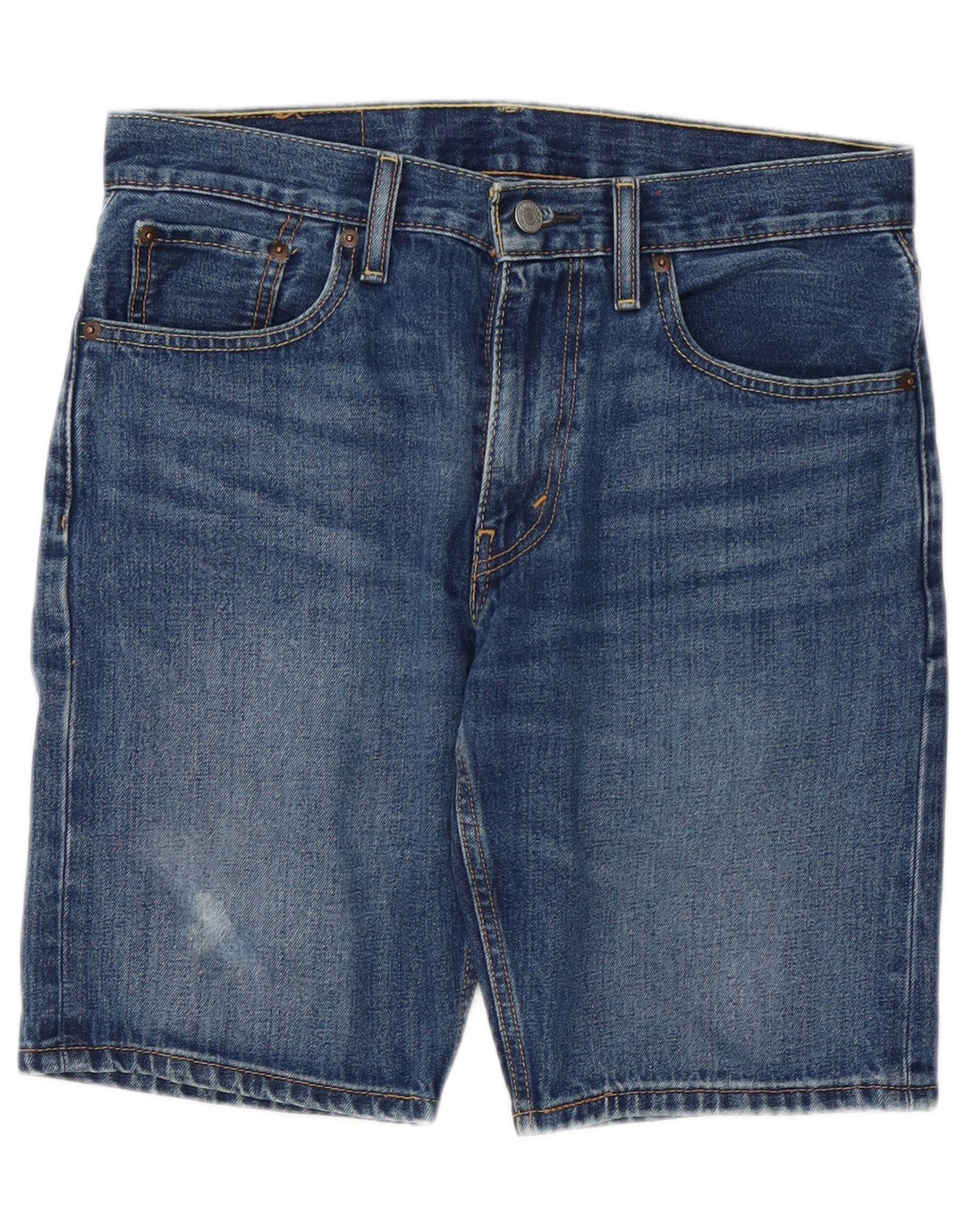 LEVI'S muške kratke traper hlače 502 W30 srednje plavi pamuk