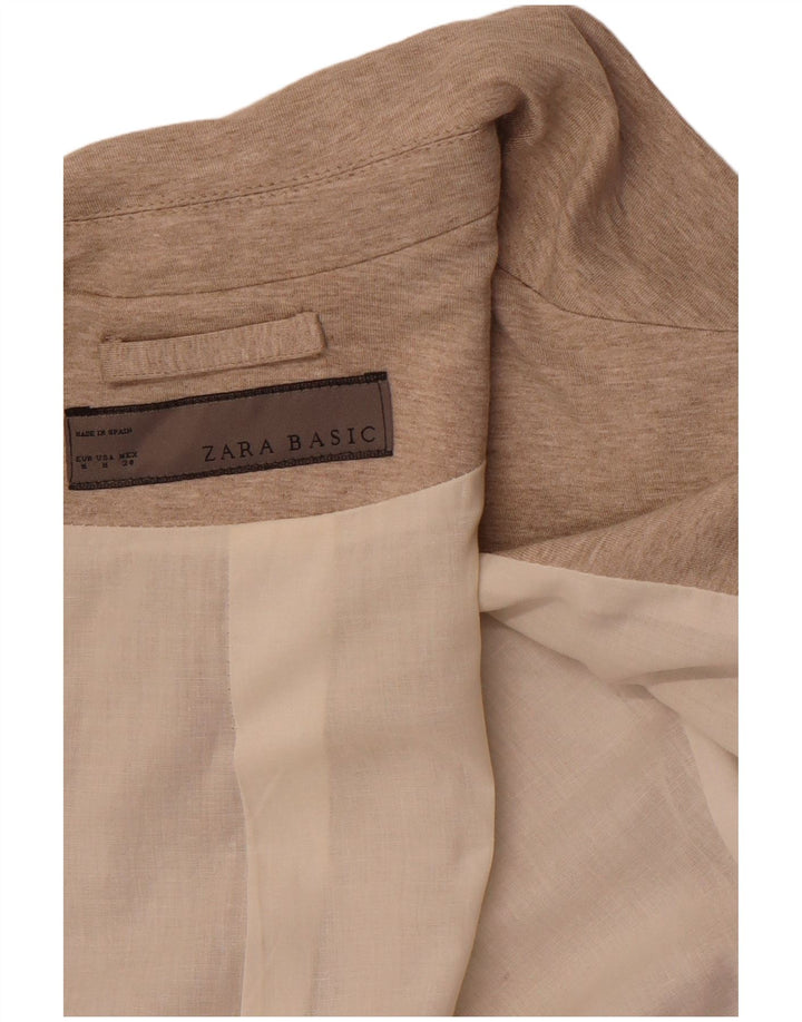 ZARA ženski sako s 1 gumbom UK 12 Srednje smeđa