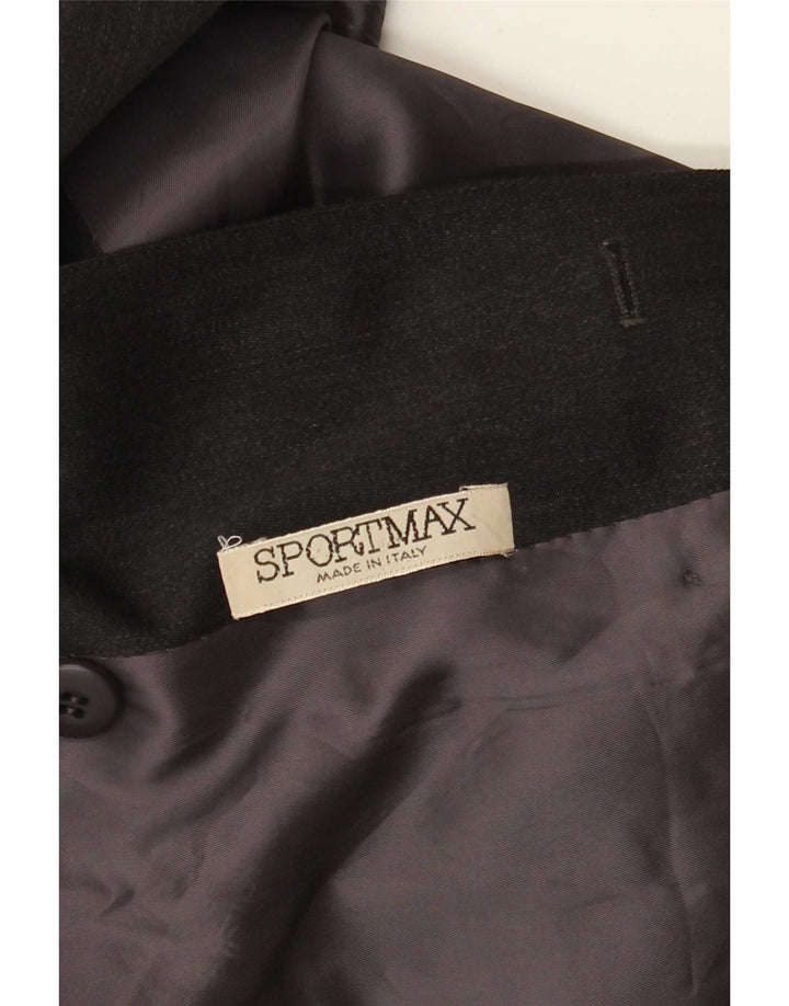 Sportmax ženski kaput s dvostrukim kopčanjem UK 14 srednje sive boje