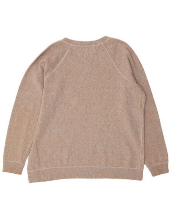 Tommy Hilfiger Ženski džemper s grafičkim motivima UK 10 Small Beige Flected