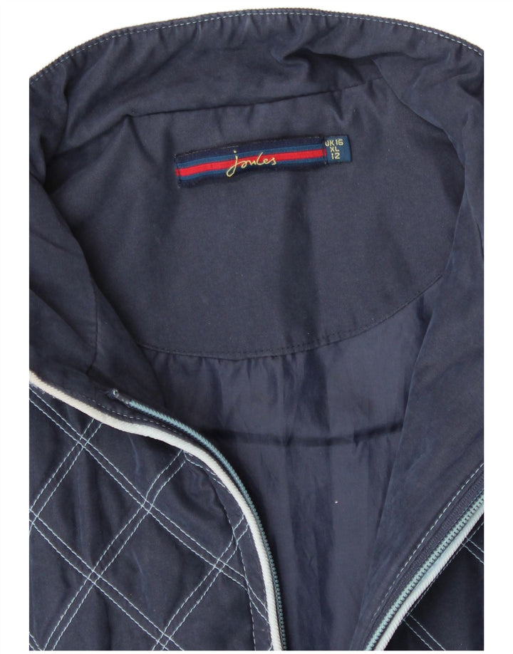 Joules ženska prošivena jakna UK 16 velika tamnoplava poliester