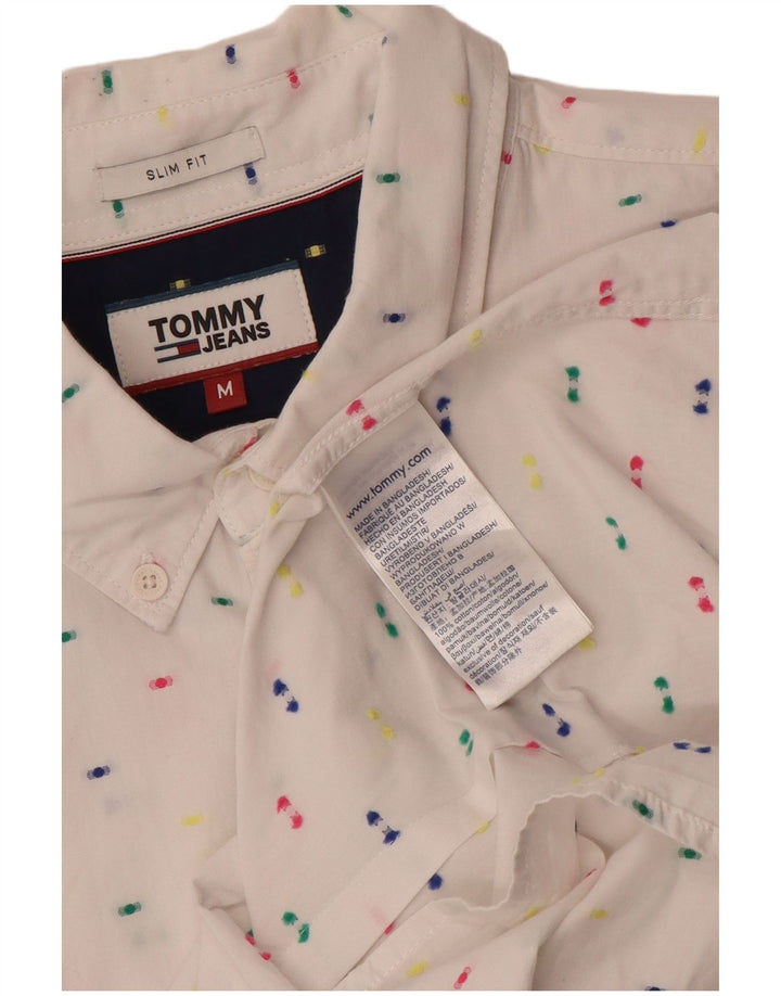 Tommy Hilfiger muška pripijena košulja srednje bijele boje na točkice