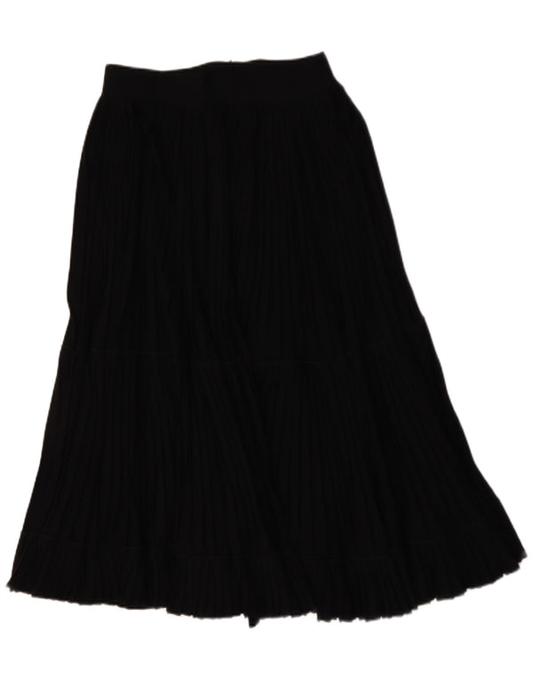 MONDI Womens Pleated Skirt EU 40 Medium W28  Black Cotton