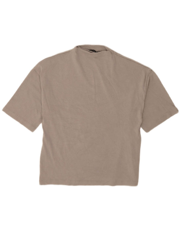 Zara ženska prevelika majica kratkih rukava UK 10 Small Grey