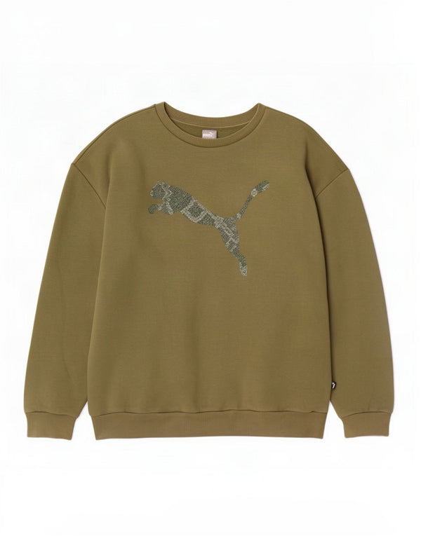 Puma muška majica s grafičkim motivima XL kaki pamuk