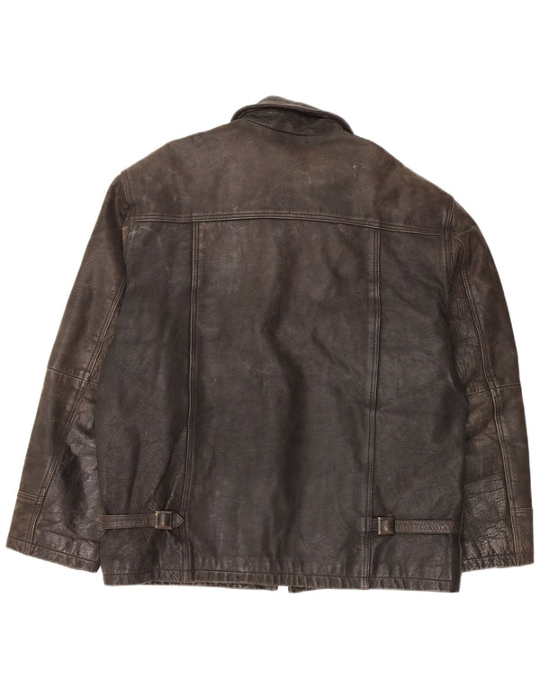 Tauri muška kožna jakna UK 42 XL crna koža