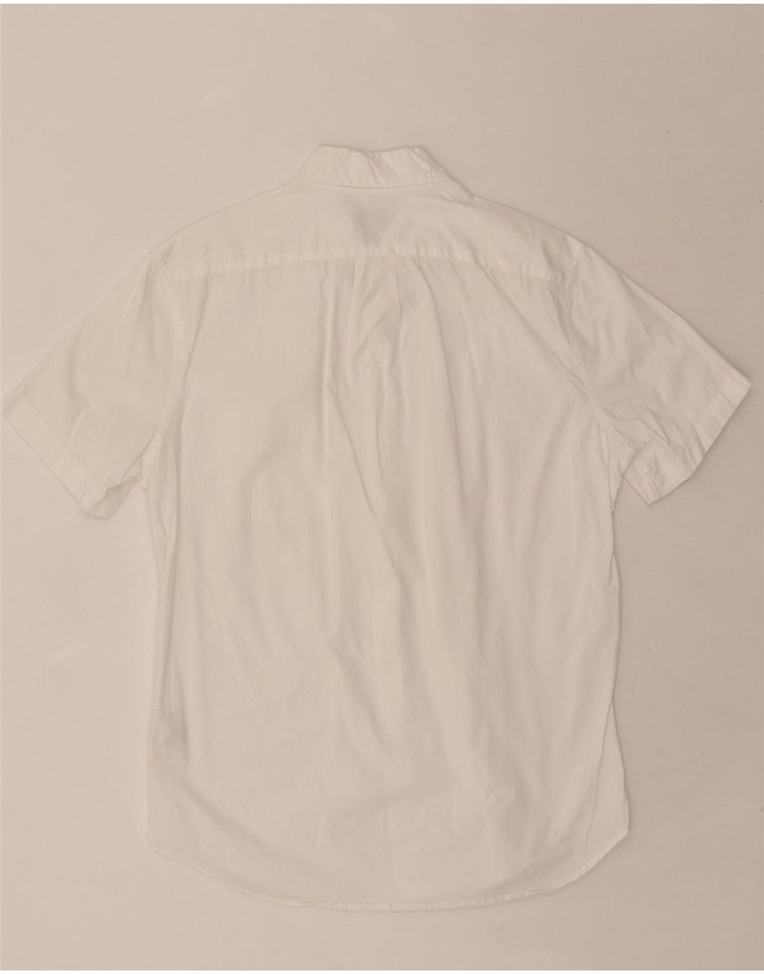 J. CREW Mens Classic Short Sleeve Shirt Small White Cotton Vintage J. Crew and Second-Hand J. Crew from Messina Hembry 