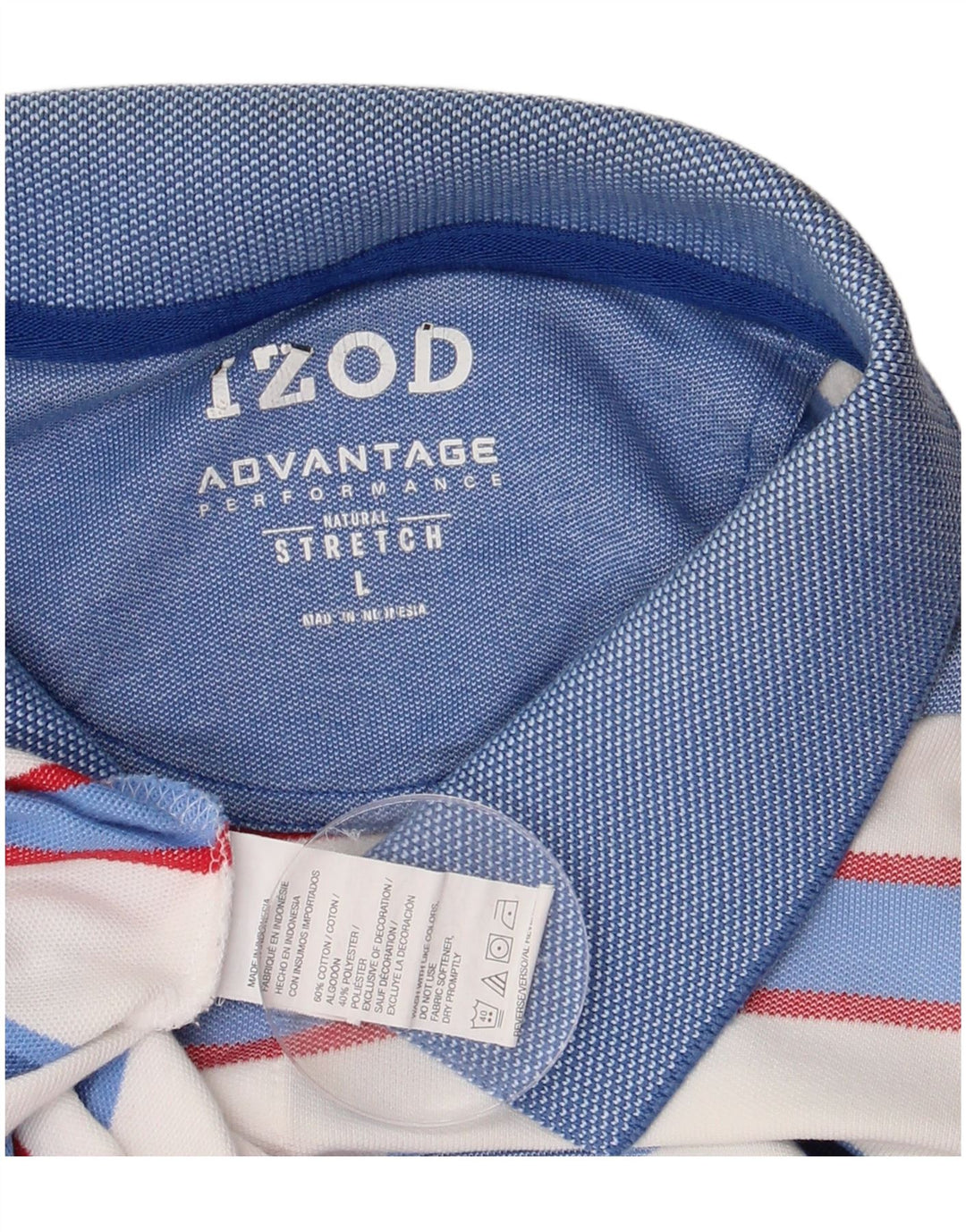 Izod muška rastezljiva polo majica s velikim bijelim prugama