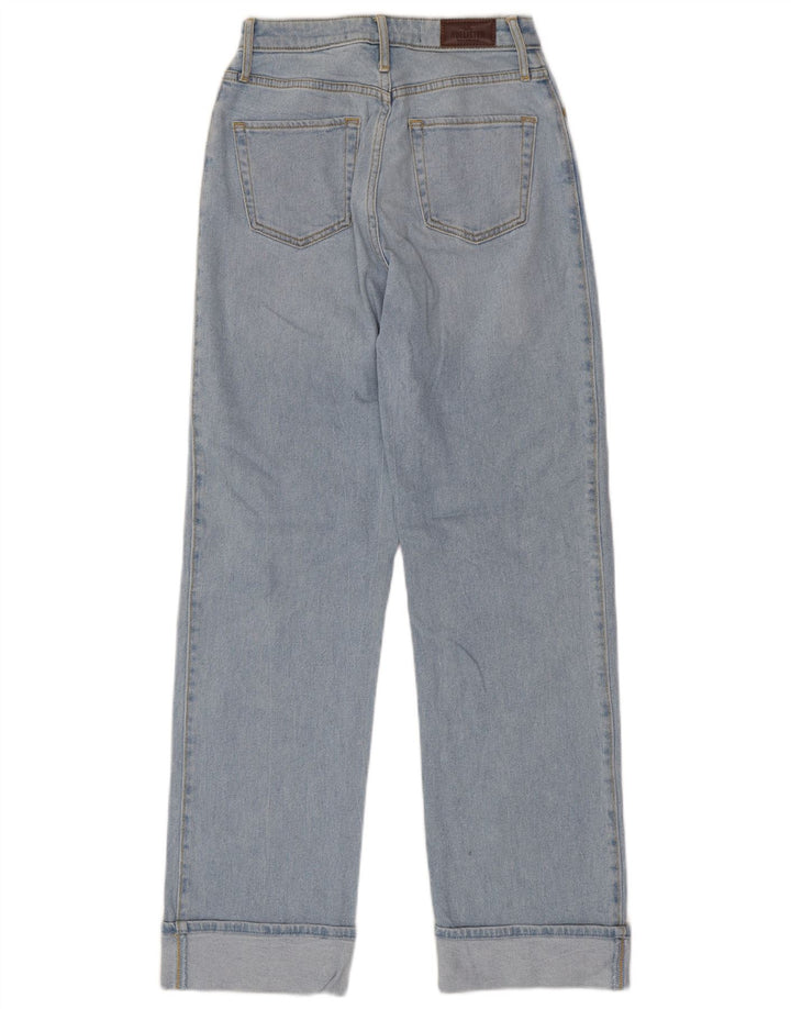 HOLLISTER Ženske ravne traperice visokog struka W25 L31 plavi pamuk