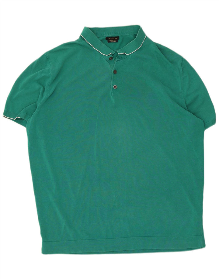 Massimo Dutti muška polo majica 2XL zeleni pamuk