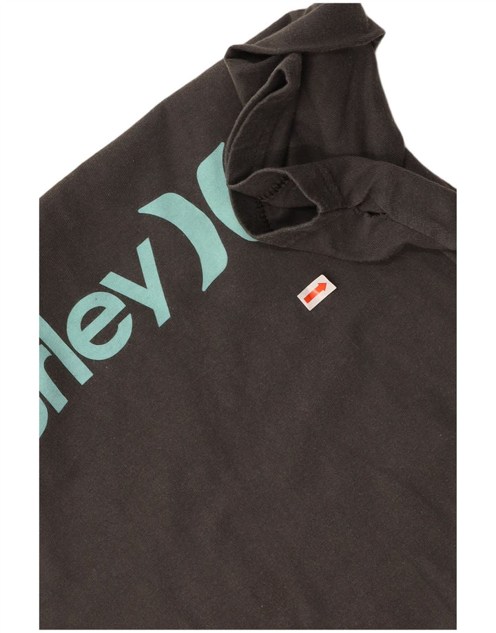 HURLEY Ženska majica kratkih rukava klasičnog kroja UK 18 srednje sivi pamuk