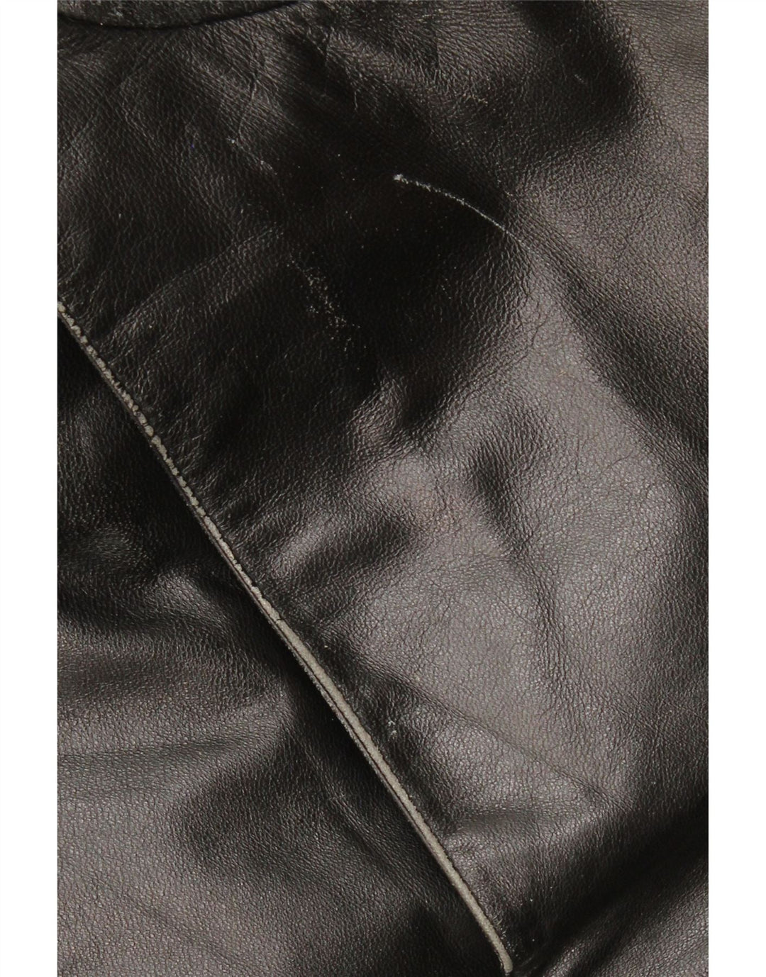 SCHILD Muška vojna kožna jakna UK 40 velika crna koža