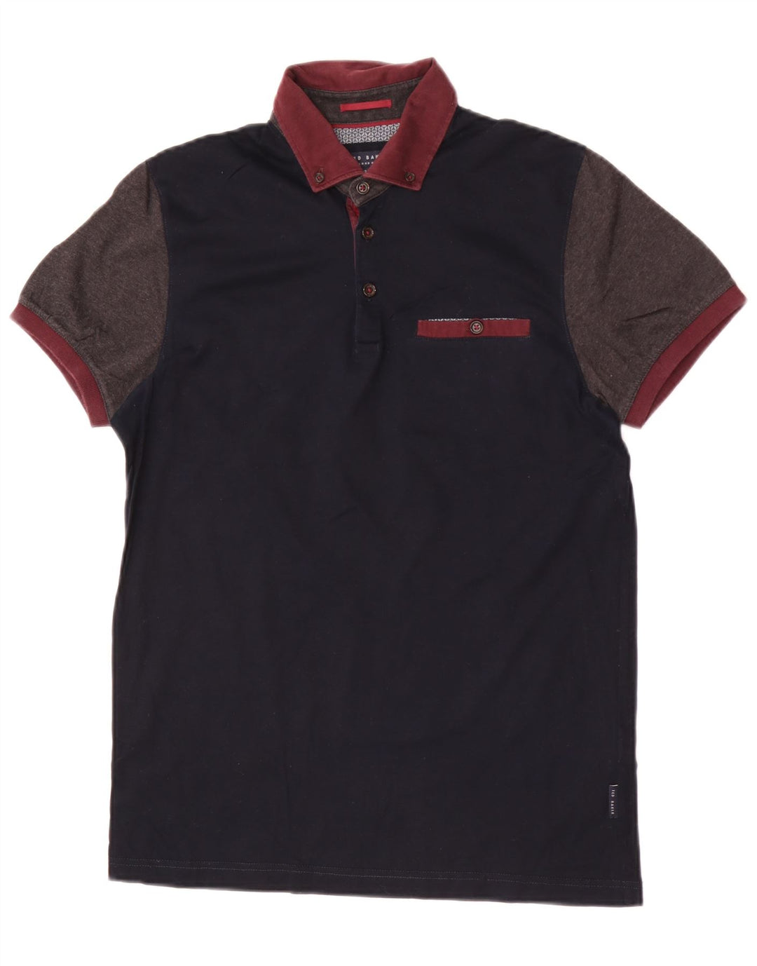 Muška polo majica Ted Baker, veličina 2, mala tamnoplava pamučna boja