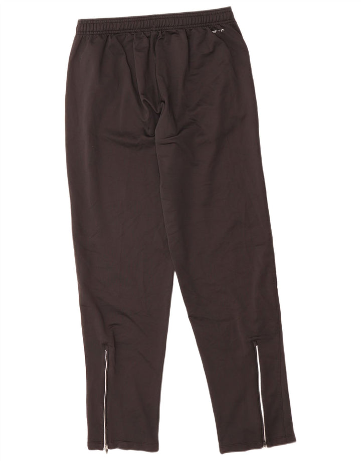 NIKE Ženske Dri Fit Trenirke Hlače UK 14 Veliki crni poliester