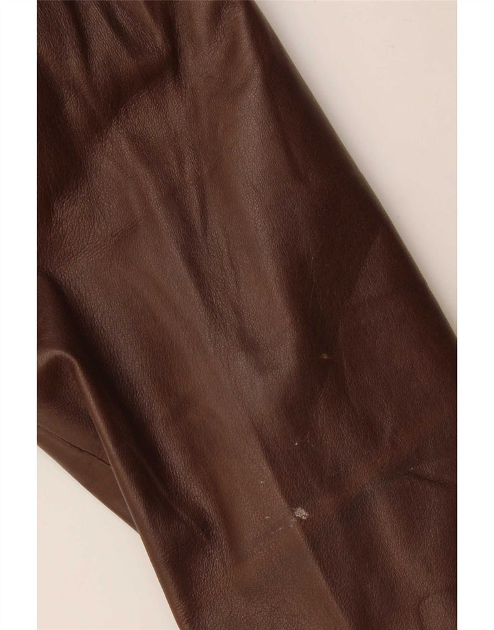 Vintage muški kožni kaput IT 54 2XL smeđi