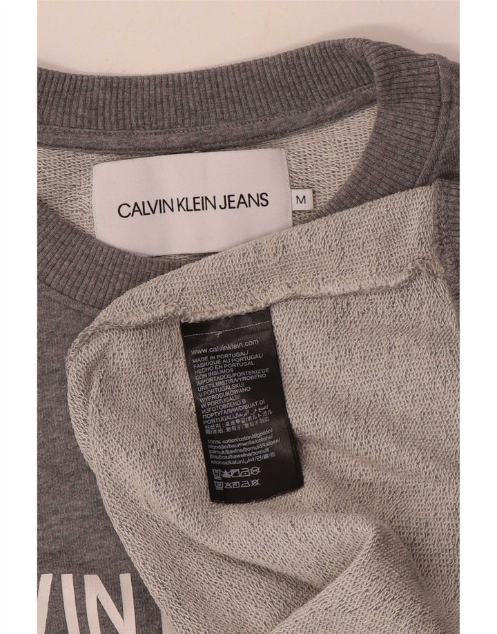 Calvin Klein Jeans muška trenirka s grafičkim motivima Srednje siva s mrljama