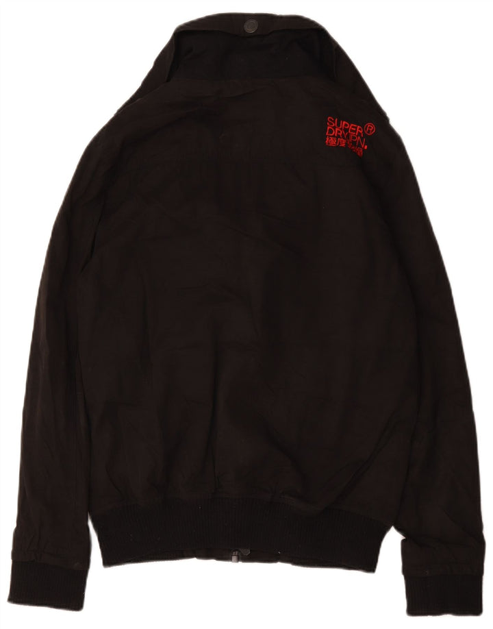 Superdry muška bomber jakna UK 36 mali crni poliester
