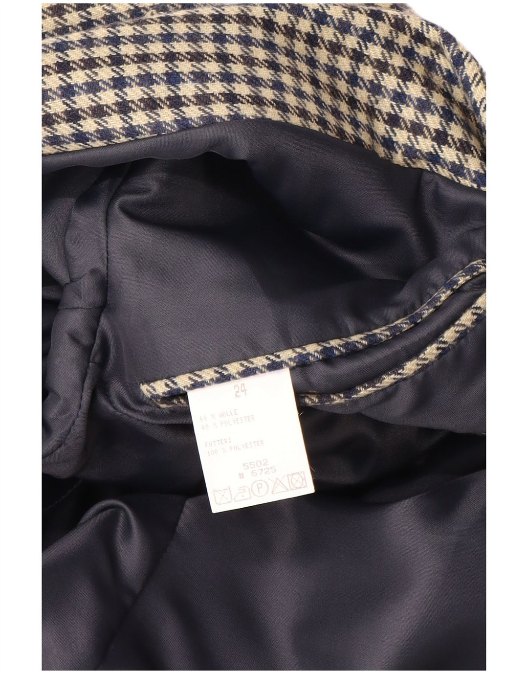 VINTAGE muška jakna sa 2 gumba UK 38 srednje raznobojna houndstooth