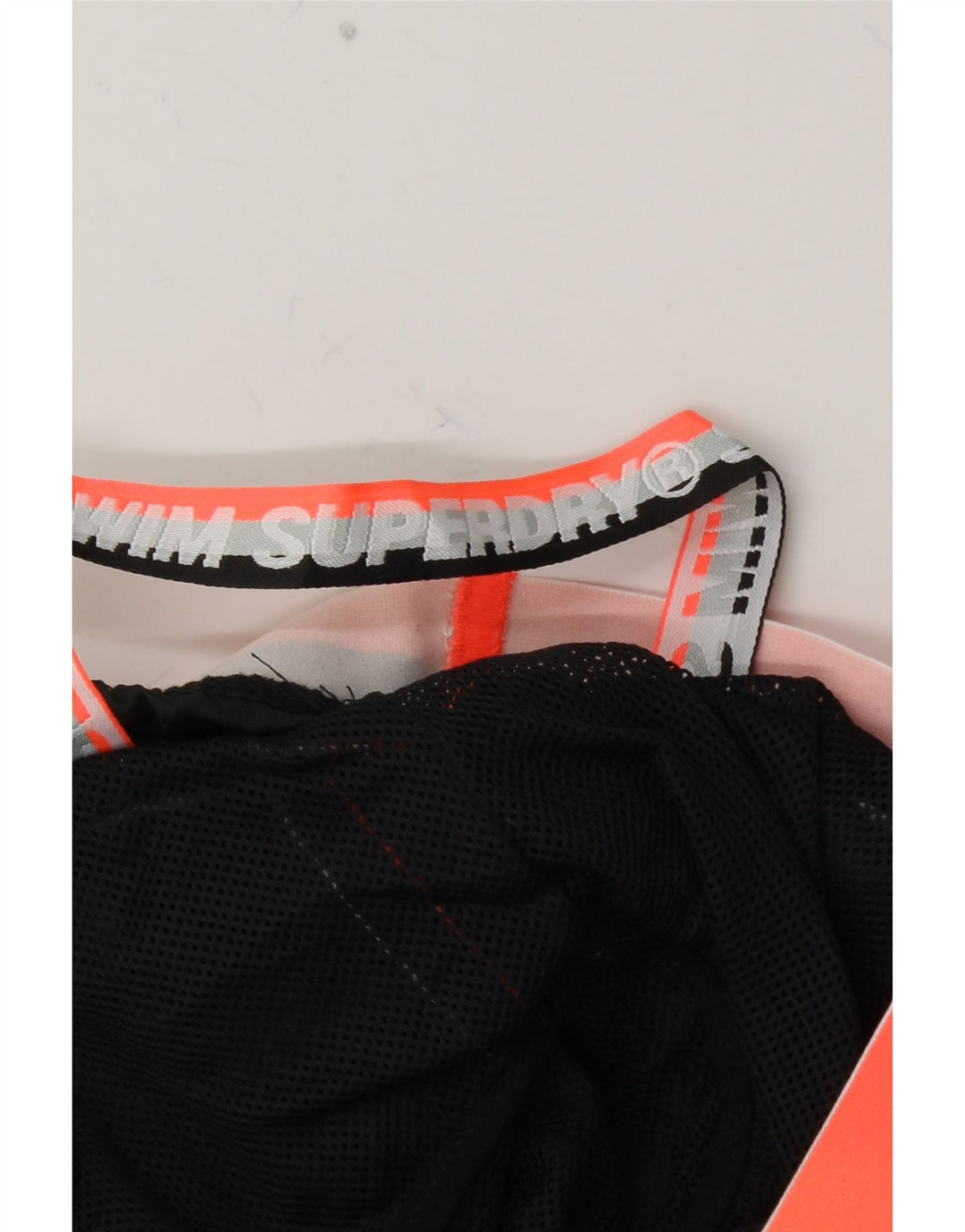 SUPERDRY muške kratke hlače za plivanje s grafičkim motivima XL, crni poliester