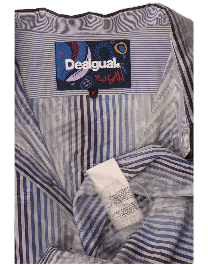 Desigual muška košulja s plavim prugama srednje veličine, pamuk