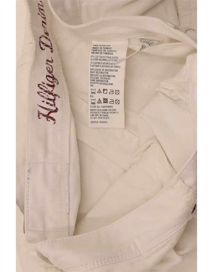 Tommy Hilfiger Muške uske traperice W34 L34 Bijeli pamuk