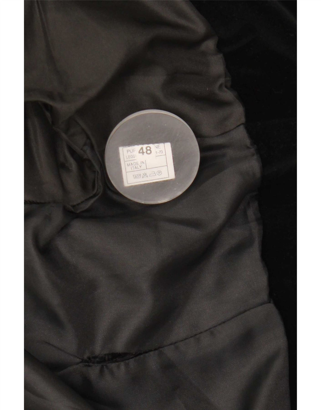 Vintage ženska bolero jakna IT 48 XL crni pamuk