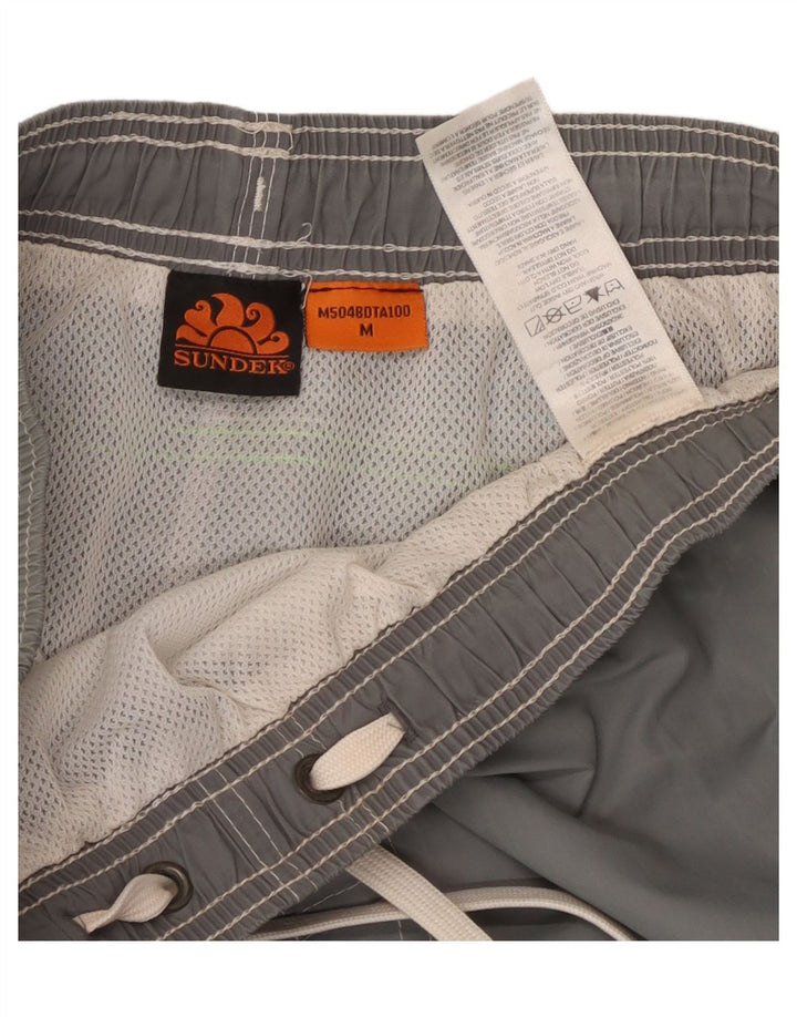 Sundek muške kratke hlače za kupanje srednje sive boje od poliestera