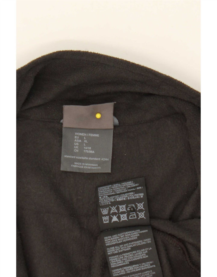 Jack Wolfskin ženska jakna od flisa UK 14/16 veliki crni poliester