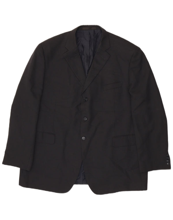 Marks & Spencer muška jakna sako s 3 gumba UK 48 2XL tamnoplavi poliester