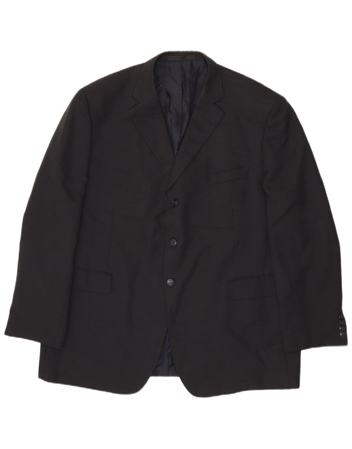 Marks & Spencer muška jakna sako s 3 gumba UK 48 2XL tamnoplavi poliester