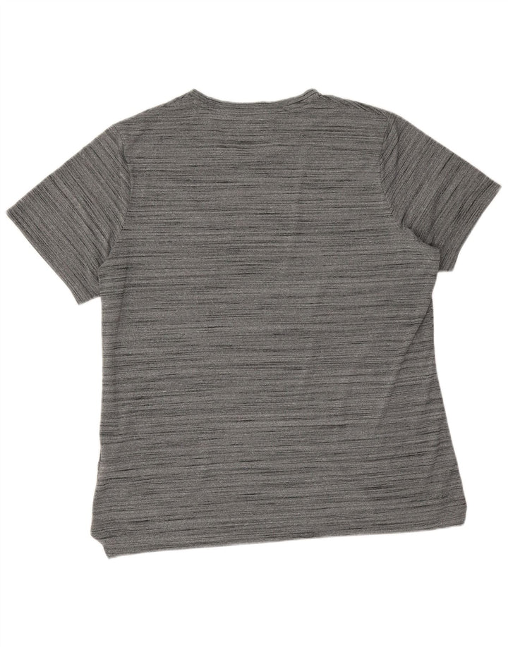 Nike Dri Fit majica kratkih rukava XL sivi flekasti poliester
