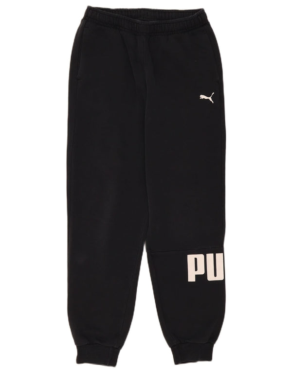 Puma Boys Graphic Trenirka Hlače Joggers 15-16 Years Black