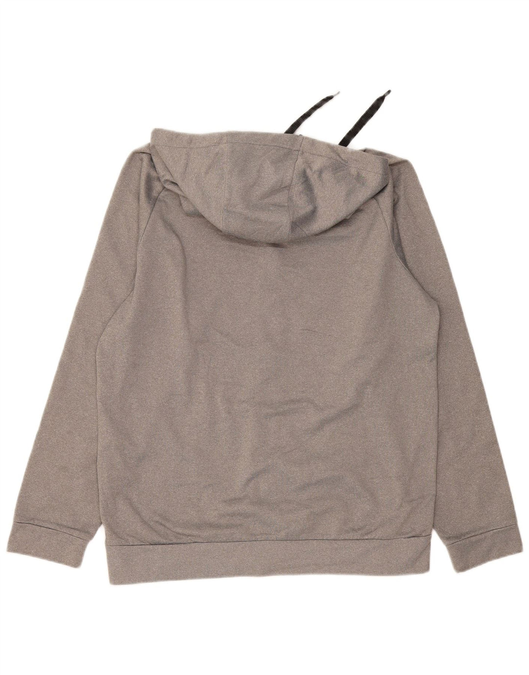 NIKE muška pulover s kapuljačom Dri Fit i srednje sivi poliester