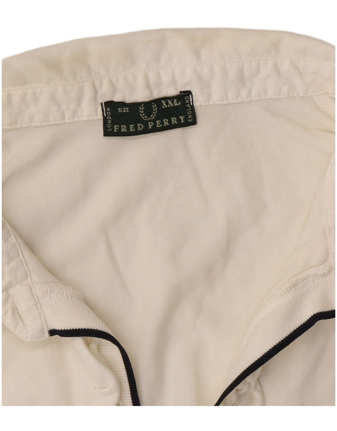 Fred Perry ženska polo majica s volanima sprijeda UK 20 2XL bijela