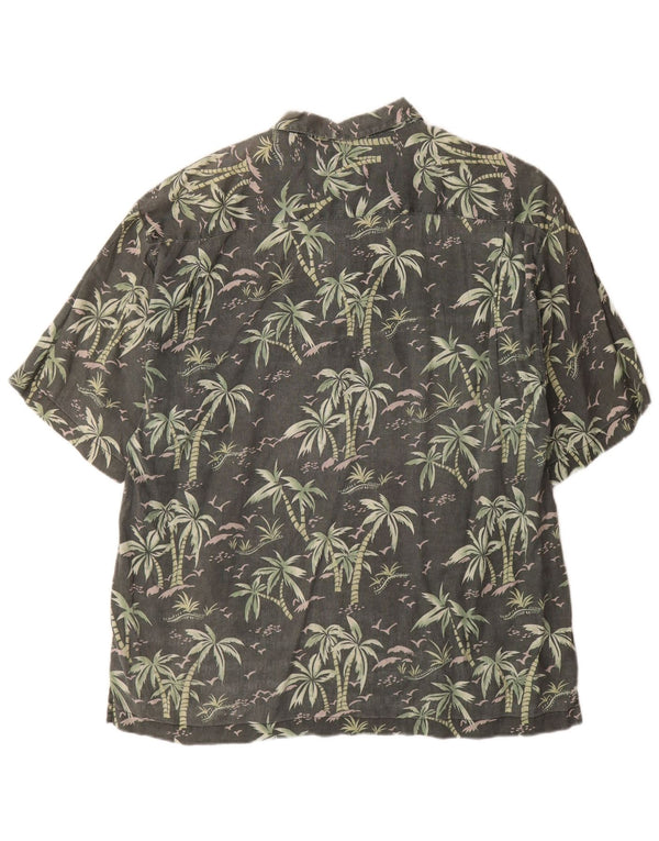 Tommy Bahama muška košulja kratkih rukava XL zelena havajska cvjetna platna