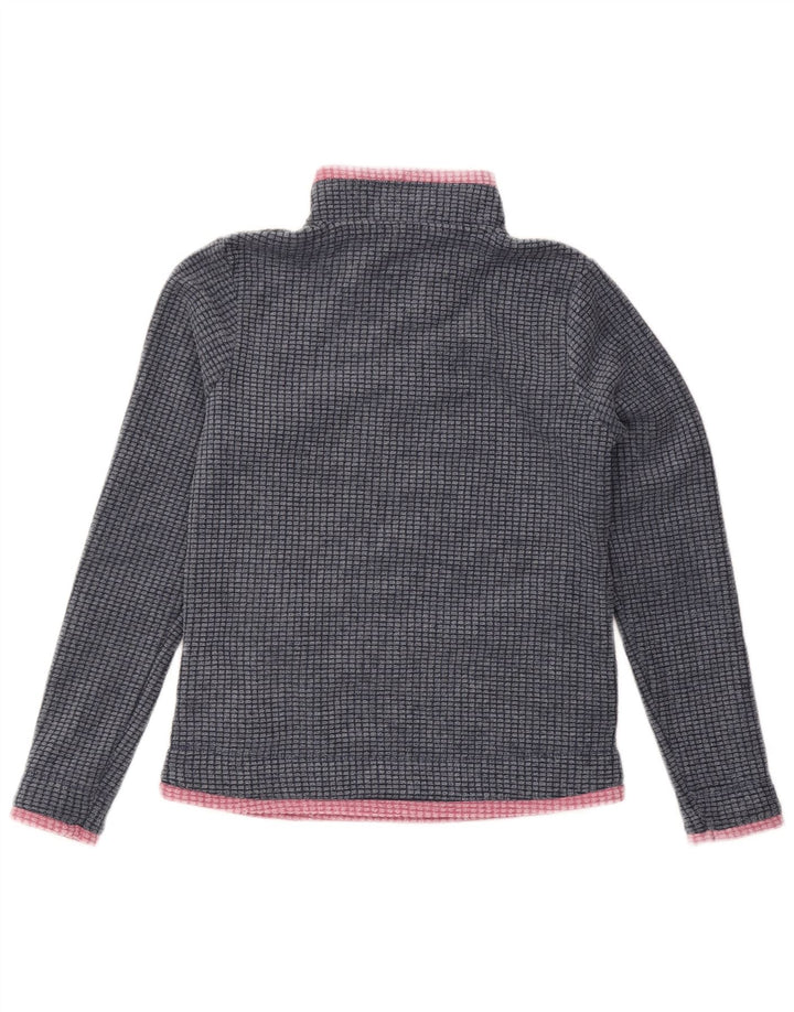 WEIRD FISH Ženski džemper od flisa s patentnim izrezom UK 8 Mali tamnoplavi poliester