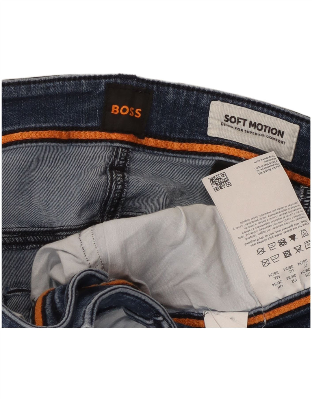 Hugo Boss Ženske Soft Motion Slim Jeans W36 L34 Plavi pamuk