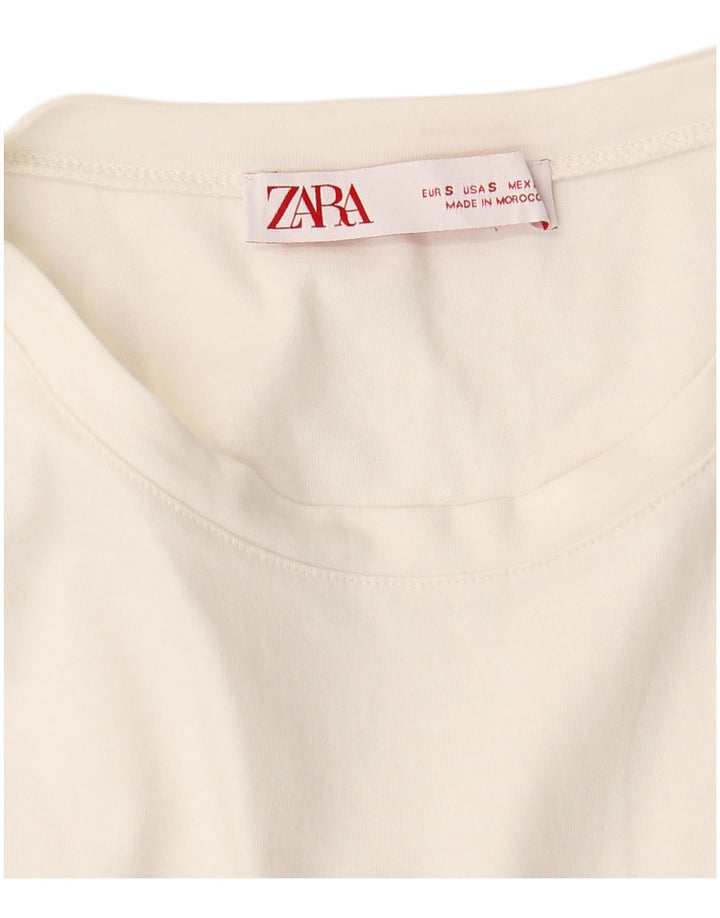 ZARA ženska majica kratkih rukava UK 10 Small White