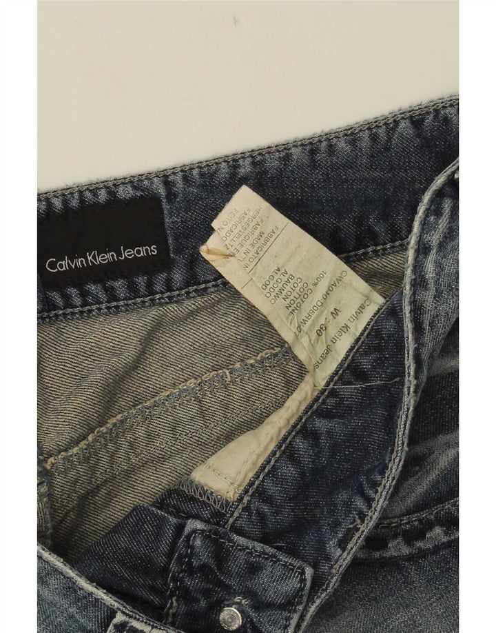 Ženske traper kratke hlače Calvin Klein W30 Srednje plavi pamuk