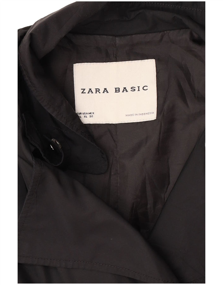 Zara ženski trenč kaput UK 18 XL crni