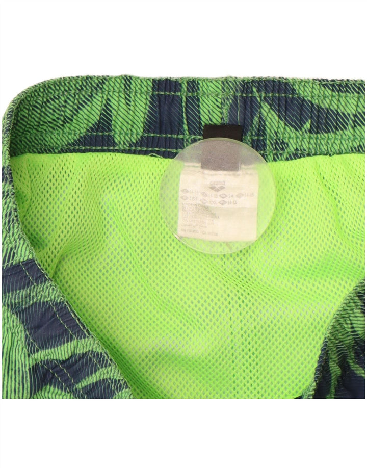 ARENA Sportske kratke hlače za dječake 14-15 godina Zeleni cvjetni poliester