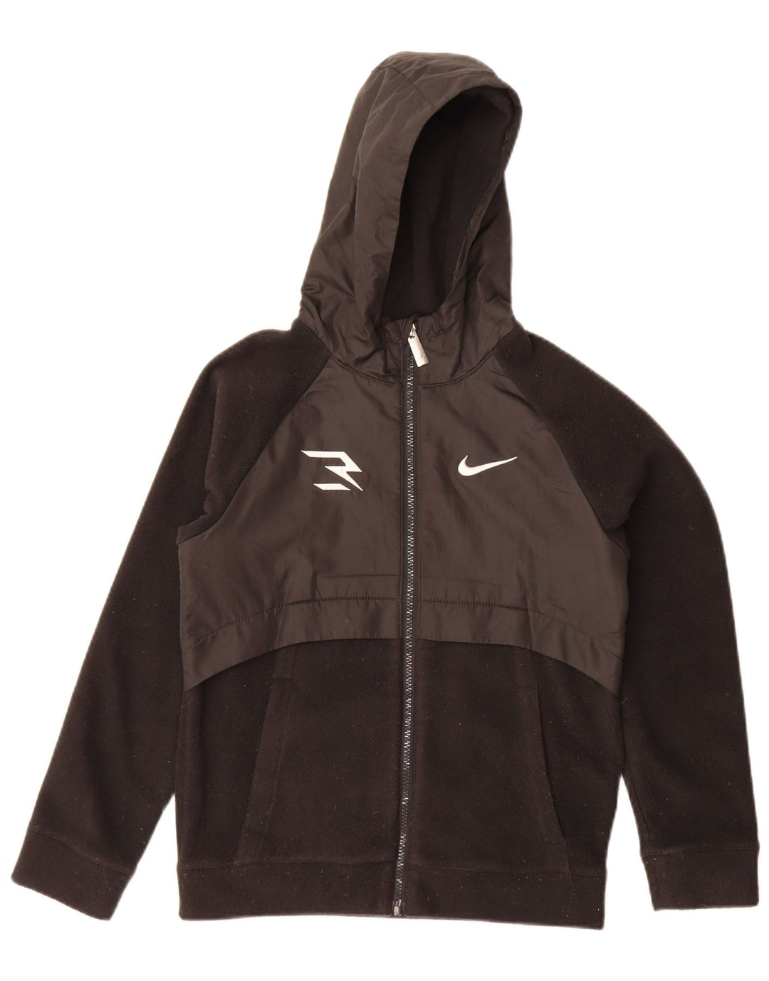 Nike Boys flis jakna s kapuljačom 10-11 godina srednje crna poliester
