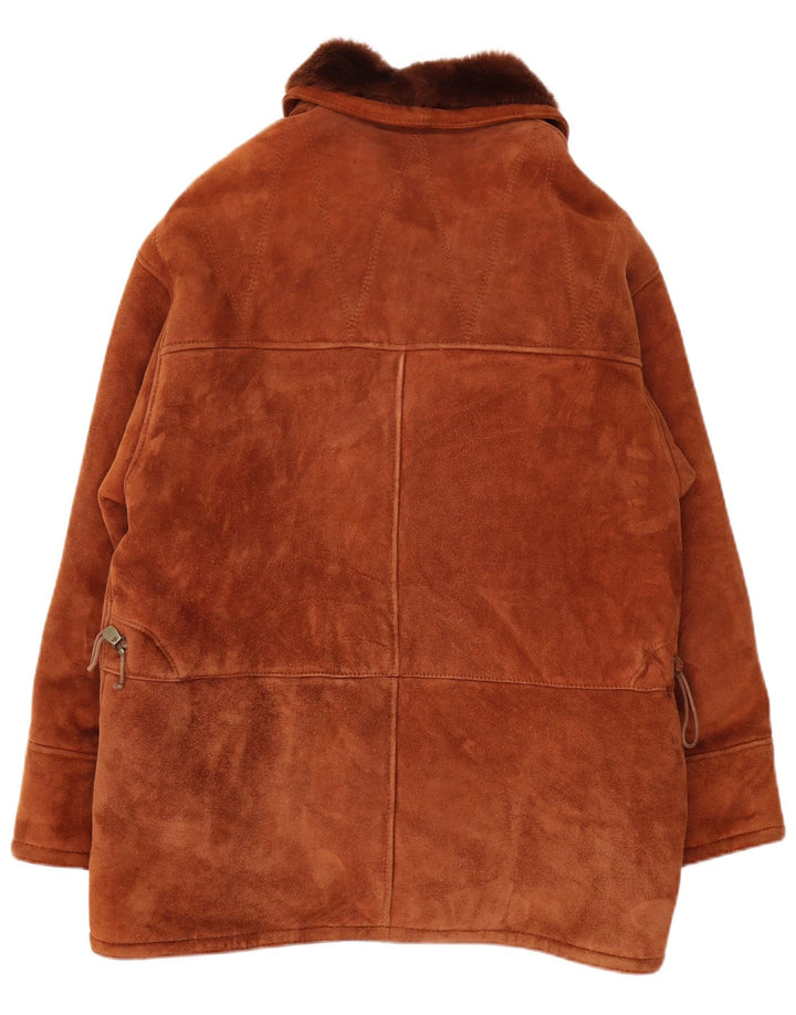 Vintage muška jakna od ovčijih ovčica UK 40 Large Brown Shearling
