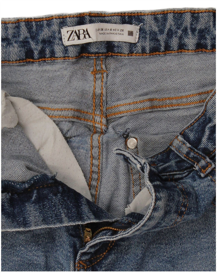 Zara ženske lepršave traperice EU 38 male W28 L33 plave